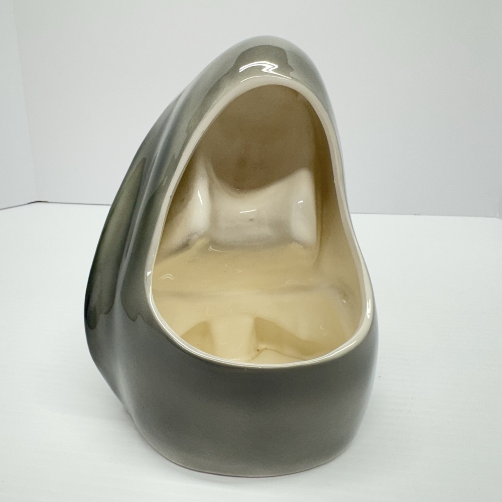 Vintage Mid Century Praying Nun Head Vase Eyelashes Ucagco Ceramics Japan Gray - Picture 8 of 11